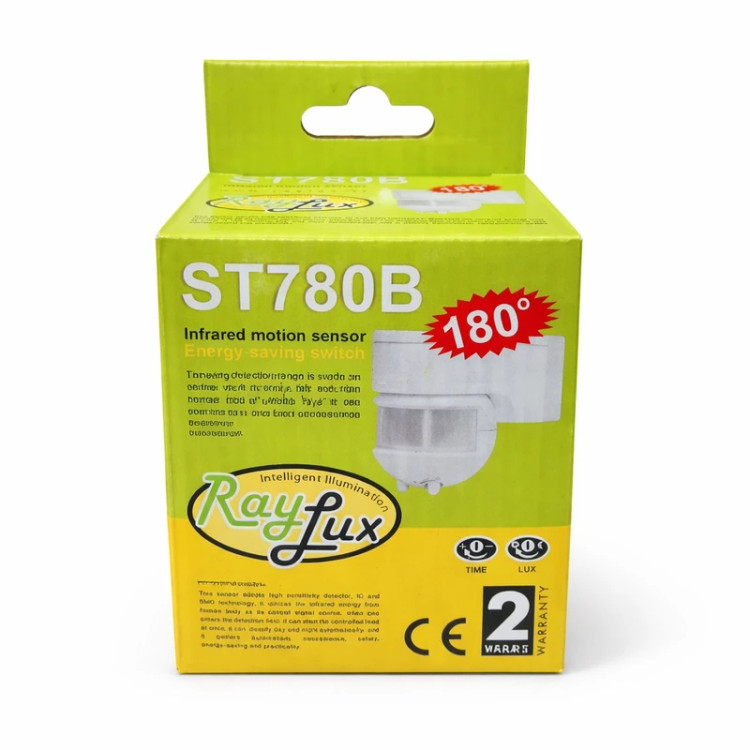 سنسور روشنایی هوشمند دیواری رایلوکس ST780B با تشخیص حرکت PIR و روشنایی اتوماتیک