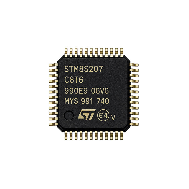 آیسی STM8S207C8T6 میکروکنترلر ۸ بیتی STMicroelectronics با حافظه Flash 64KB پکیج LQFP48