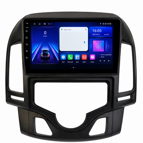 مانیتور اندرویدی مدل oto-i30-automatic مناسب برای هیوندای i30 مولتی مدیا اتوماتیک