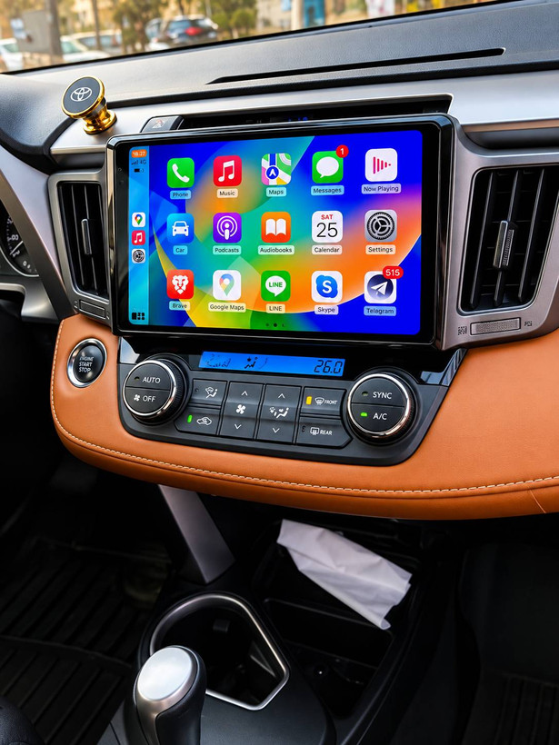 مانیتور اندروید تویوتا راو4 RAV4 مدل 2013 تا 2017 صفحه 9 اینچ با رم 2 و حافظه 32 گیگابایت