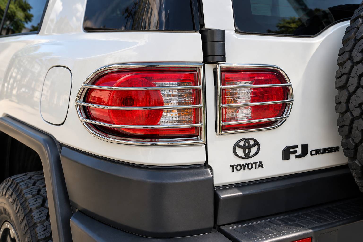 گارد چراغ عقب استیل تویوتا FJ Cruiser | محافظ چراغ