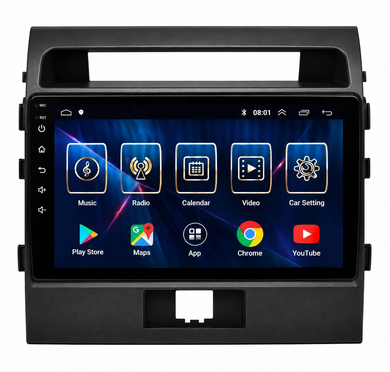 مانیتور تویوتا لندکروز 200۷ تا 2015 صفحه 9 اینچ با رم 2 و حافظه 32 گیگابایت