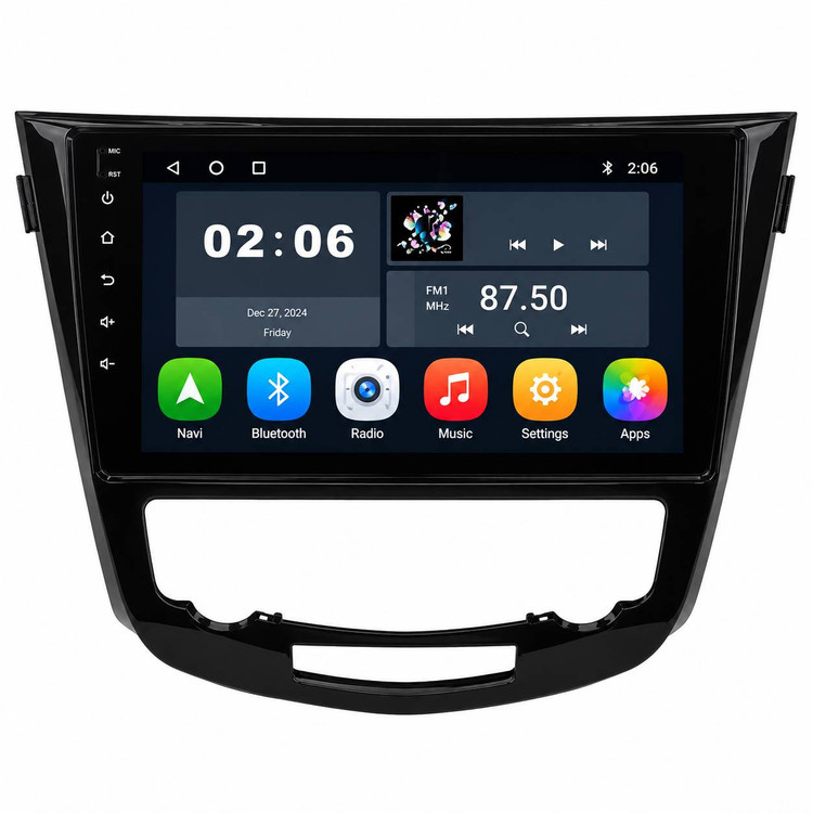 مانیتور اندروید نیسان X-Trail T32 مدل 2014 تا 2017 صفحه 9 اینچ با رم 2 و حافظه 32 گیگابایت