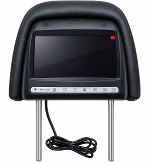 نمای جلوی مانیتور پشت سری خودرو ۷ اینچ اتولوکس با نمایشگر TFT LCD و دکمههای تنظیم