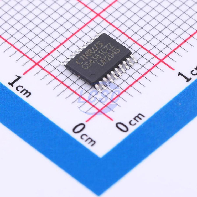 آیسی مبدل صدای دیجیتال به آنالوگ CS4361 برند Cirrus Logic شش کاناله 24 بیت پکیج TSSOP-20