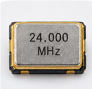 کریستال اسیلاتور SMD فرکانس 24MHz مدل CRY3225 نمای جلو
