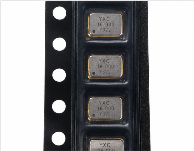 کریستال اسیلاتور YXC مدل YSO321SR داخل نوار بستهبندی قطعات SMD