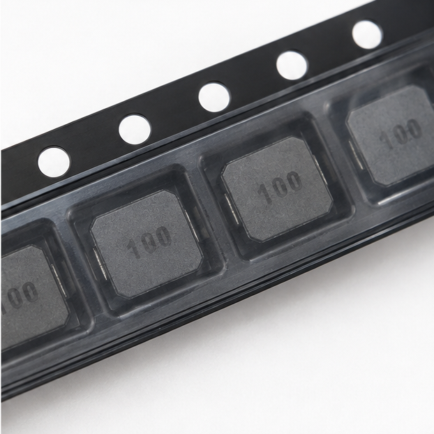 سلف SMD کد 100 داخل نوار بستهبندی قطعات الکترونیکی